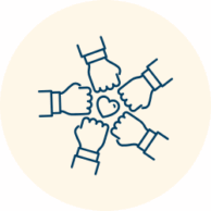 Atendimento por equipe multidisciplinar: médicos, enfermeiros, fisioterapeutas, psicólogos, cuidadores e mais.